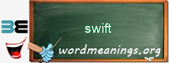 WordMeaning blackboard for swift